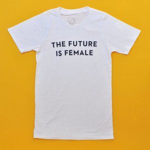 "The Future is Female" T Shirt, Size S